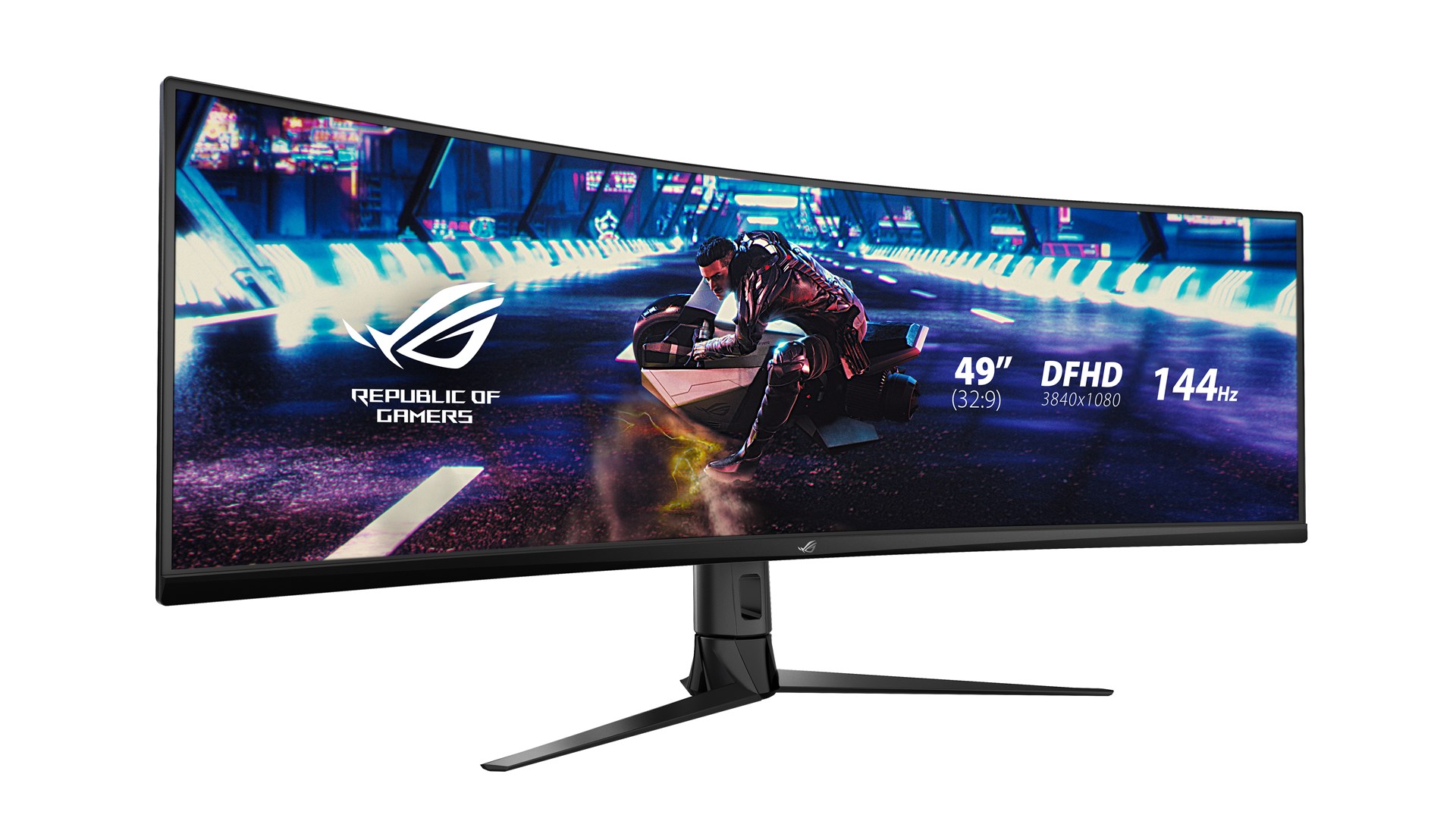 asus rog strix xg49vq computer monitor 124 5 cm 49 3840 x 1080 pixels ultrawide full hd led black 2