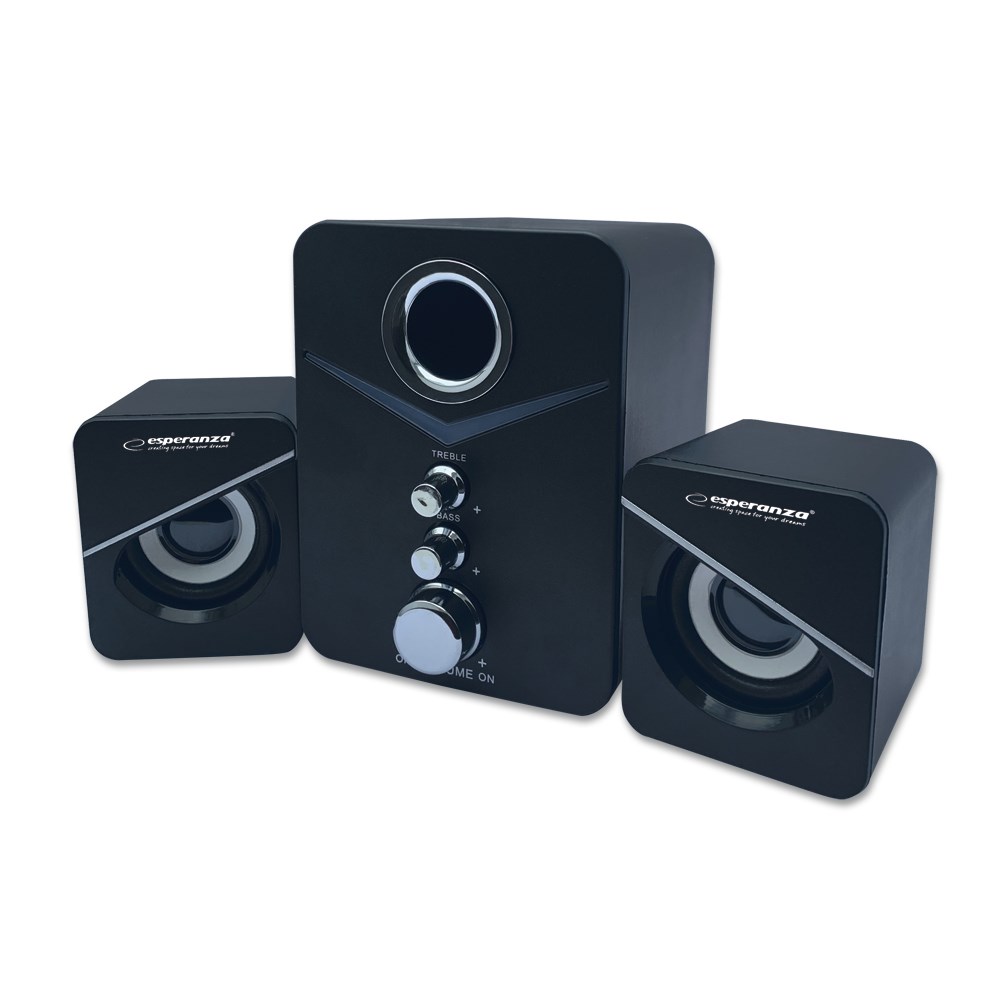 esperanza ep153 usb 2 1 speaker set 6 w black