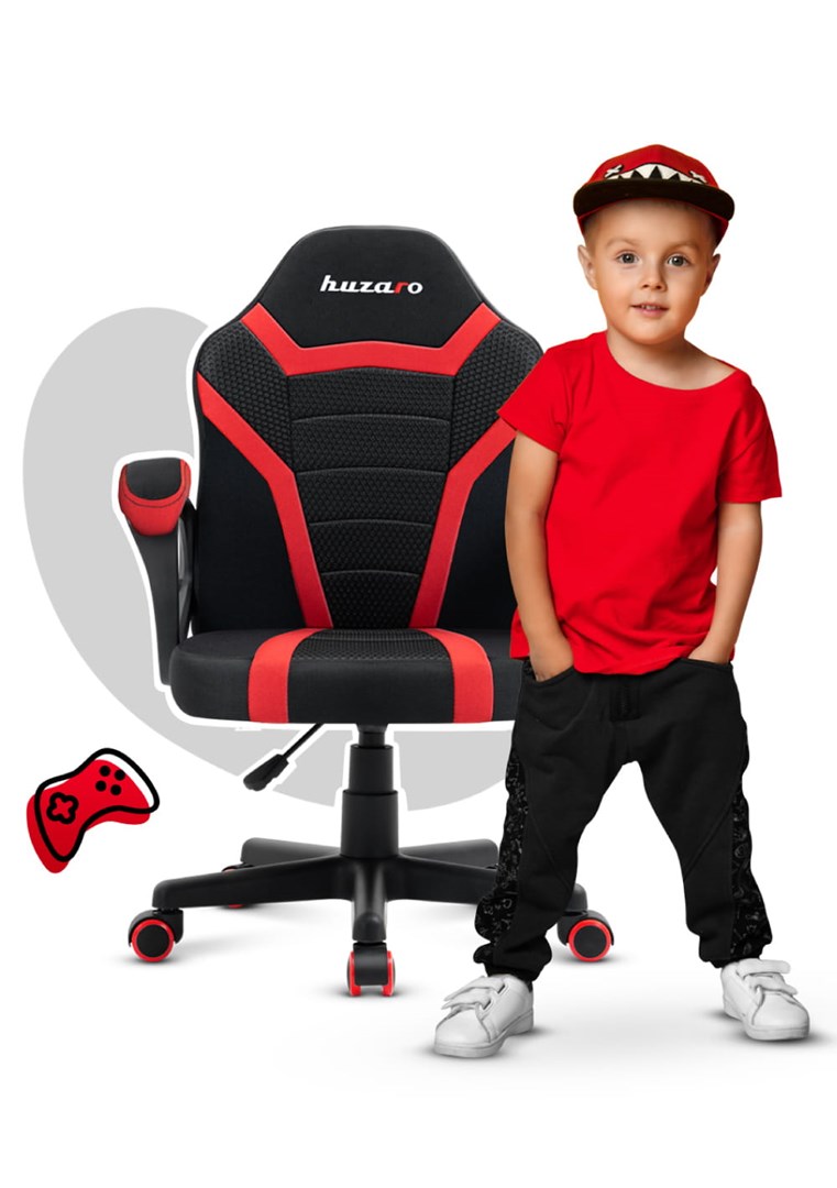gaming chair for children huzaro ranger 1 0 red mesh black red 2