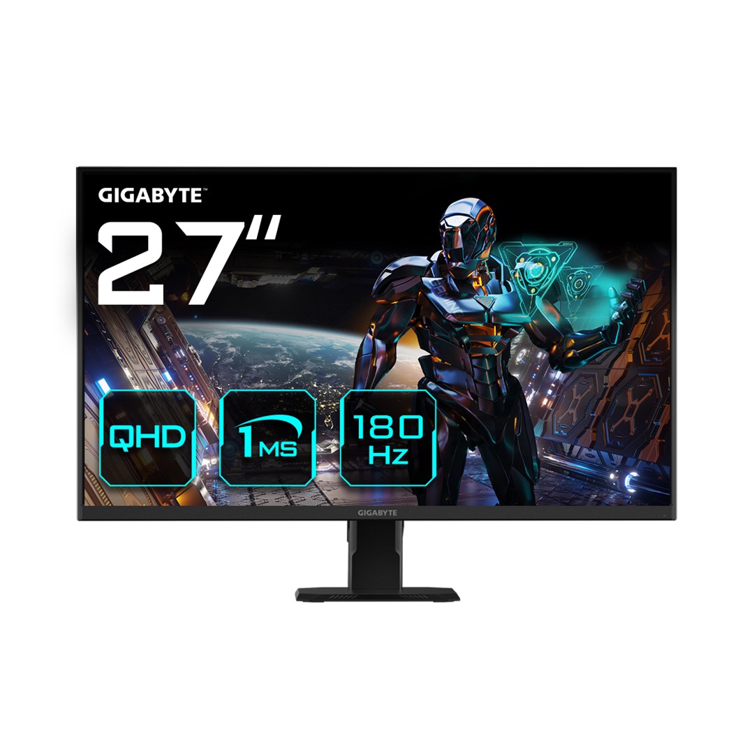 gigabyte gs27qa 27 2560 x 1440 px quad hd lcd monitor black