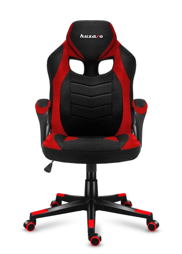 huzaro force 2 5 red mesh gaming chair 2