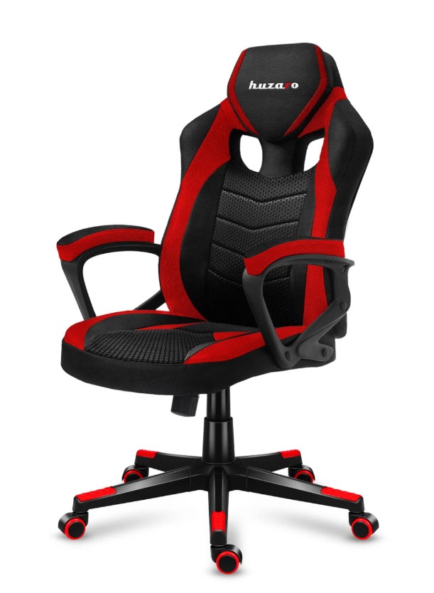 huzaro force 2 5 red mesh gaming chair 3