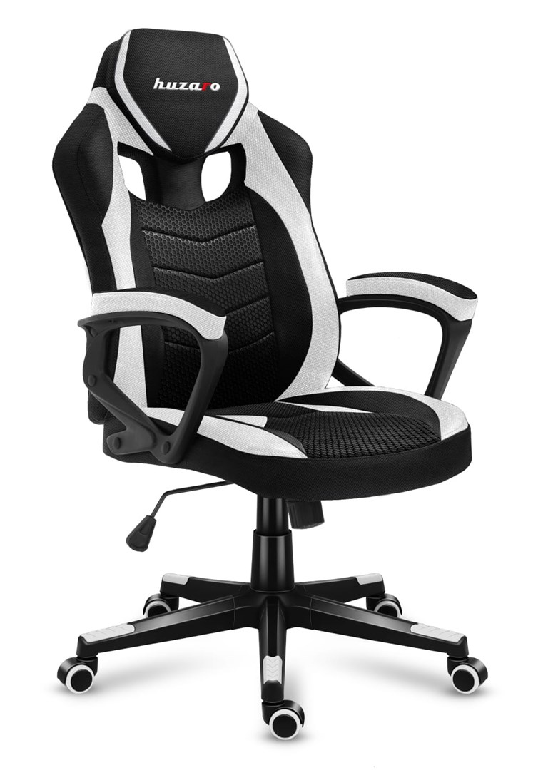 huzaro force 2 5 white mesh gaming chair 1