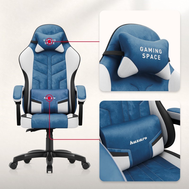 huzaro force 2 7 black carbon gaming chair blue 3