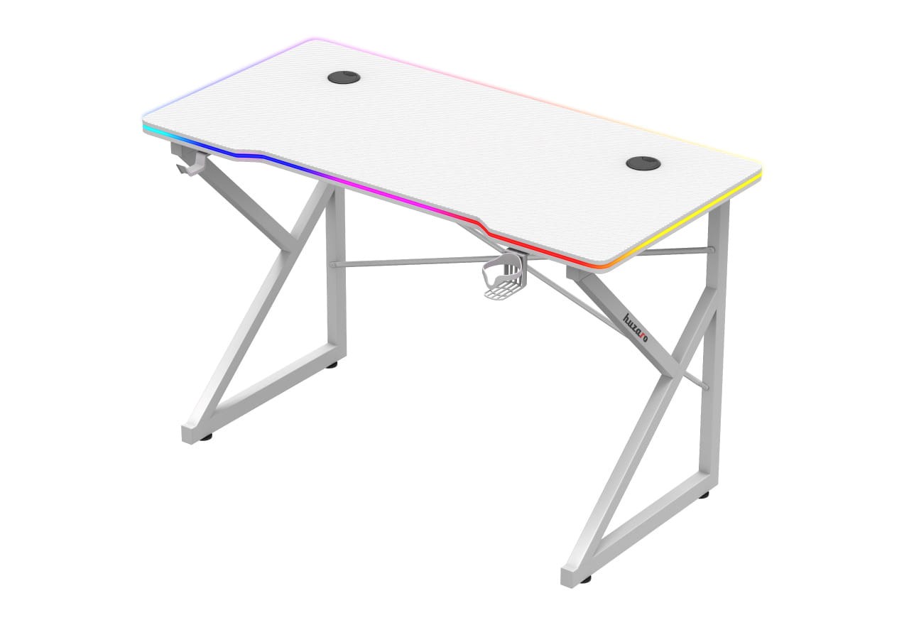 huzaro hero 1 7 rgb white gaming table