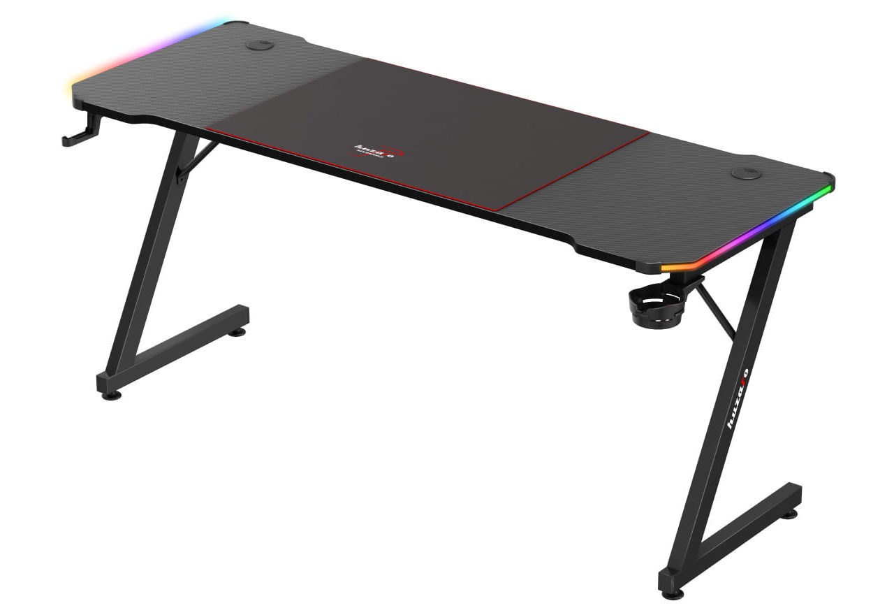 huzaro hero 4 8 rgb gaming desk