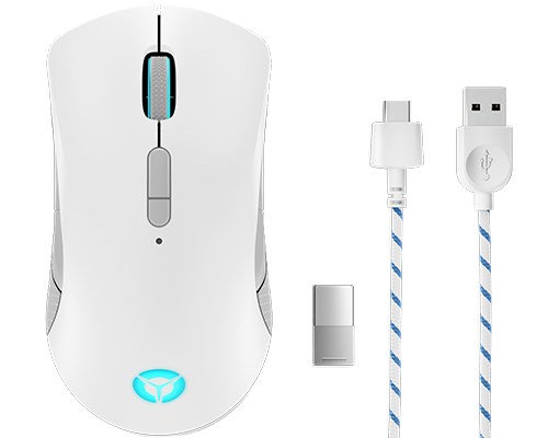 lenovo legion m600 wireless gaming mouse ambidextrous rf wireless bluetooth usb type a optical 16000 dpi