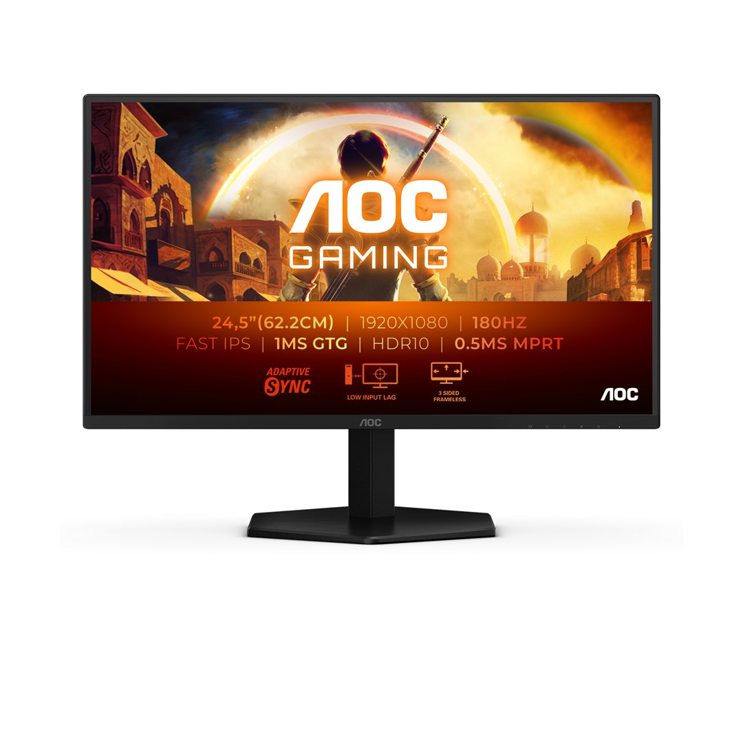 aoc g4 25g42e computer monitor 62 2 cm 24 5 1920 x 1080 pixels full hd led black red