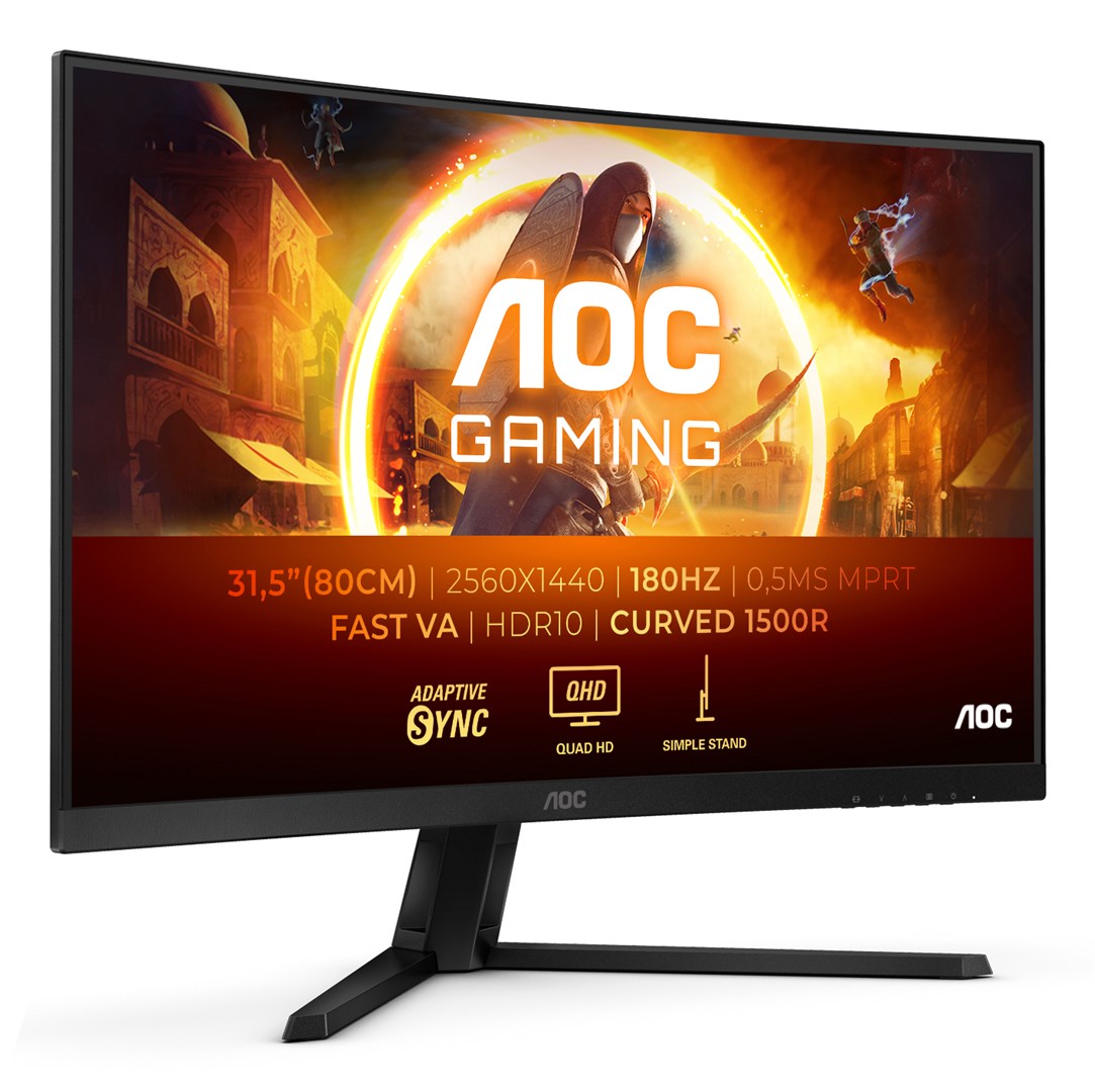 aoc g4 cq32g4ve computer monitor 80 cm 31 5 2560 x 1440 pixels quad hd lcd black grey 2