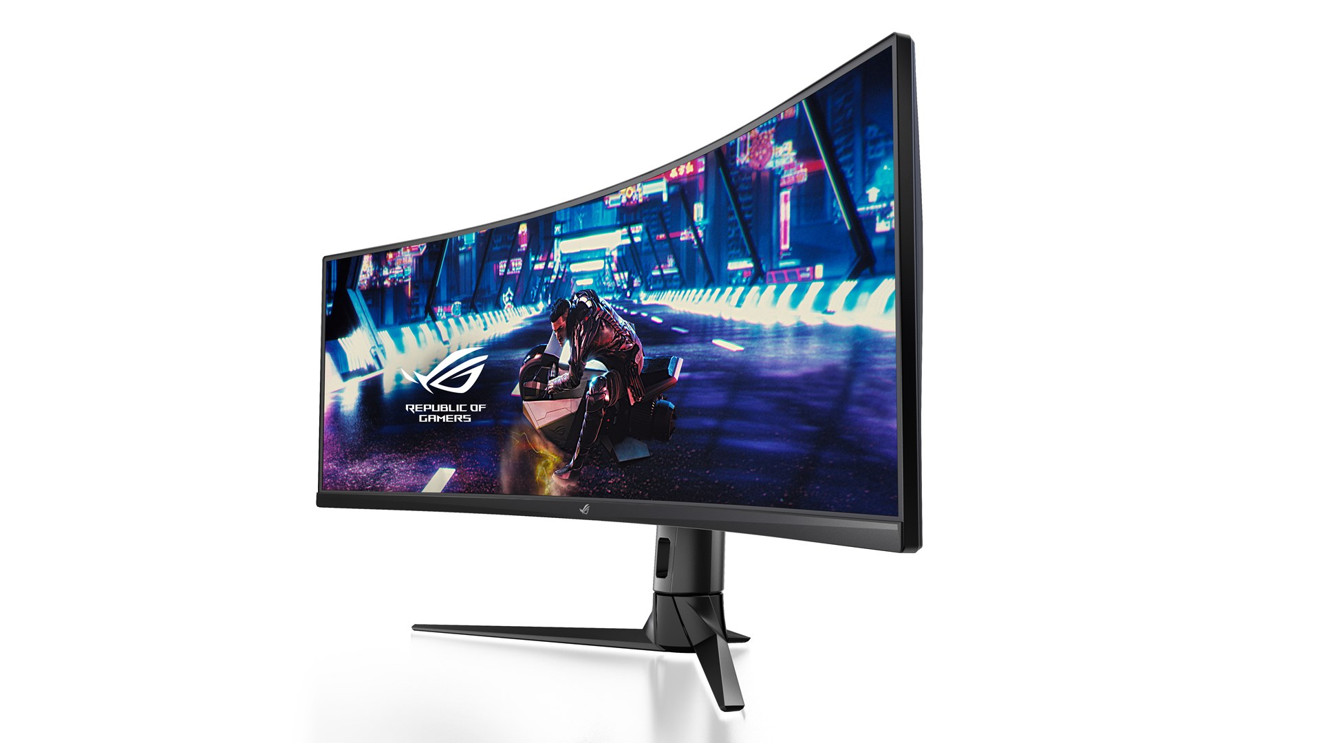 asus rog strix xg49vq computer monitor 124 5 cm 49 3840 x 1080 pixels ultrawide full hd led black 3