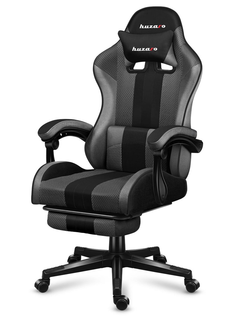 huzaro force 4 7 grey mesh gaming chair 3