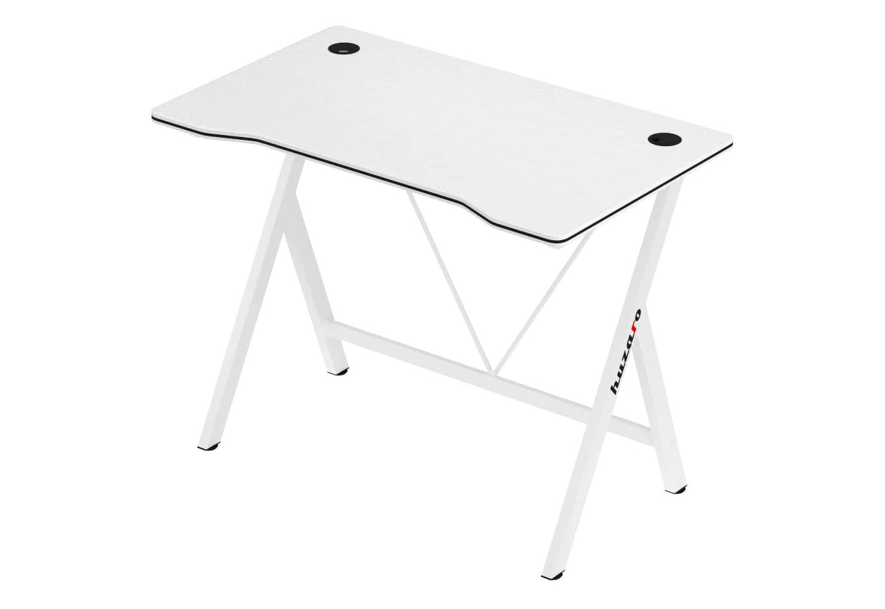 huzaro hero 1 4 white gaming desk white