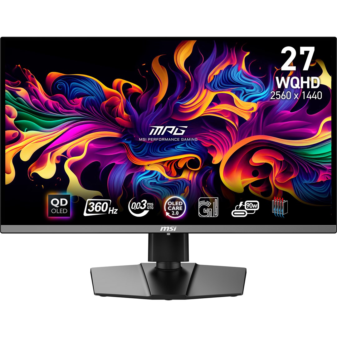 msi 26 5 mpg 271qrx qd oled wqhd 360 hz gaming monitor black