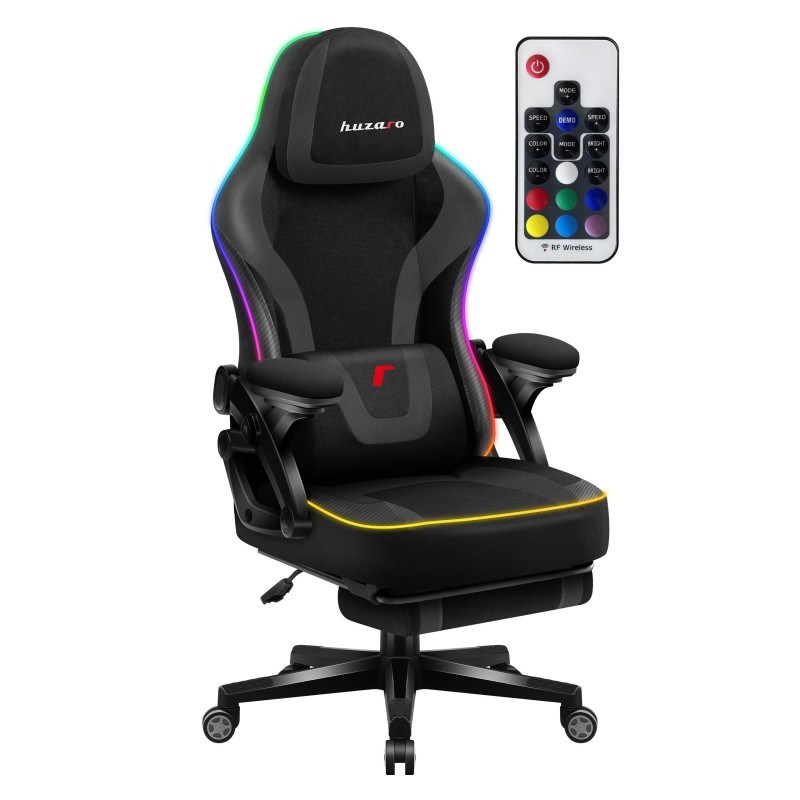 rgb black mesh gaming chair