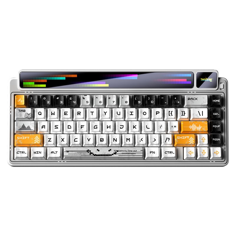 aula gasket amg65 white lightfeather rgb keyboard