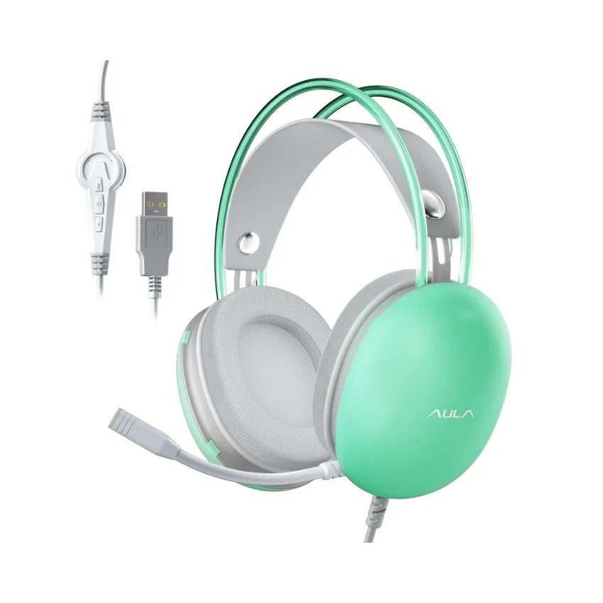 aula s505 green headphones