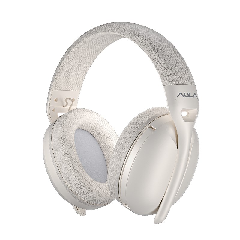 aula s6 champagne headphones
