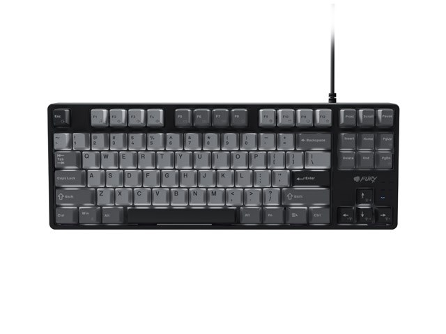 fury kanabo k2 us mechanical gaming keyboard black grey with white backlight