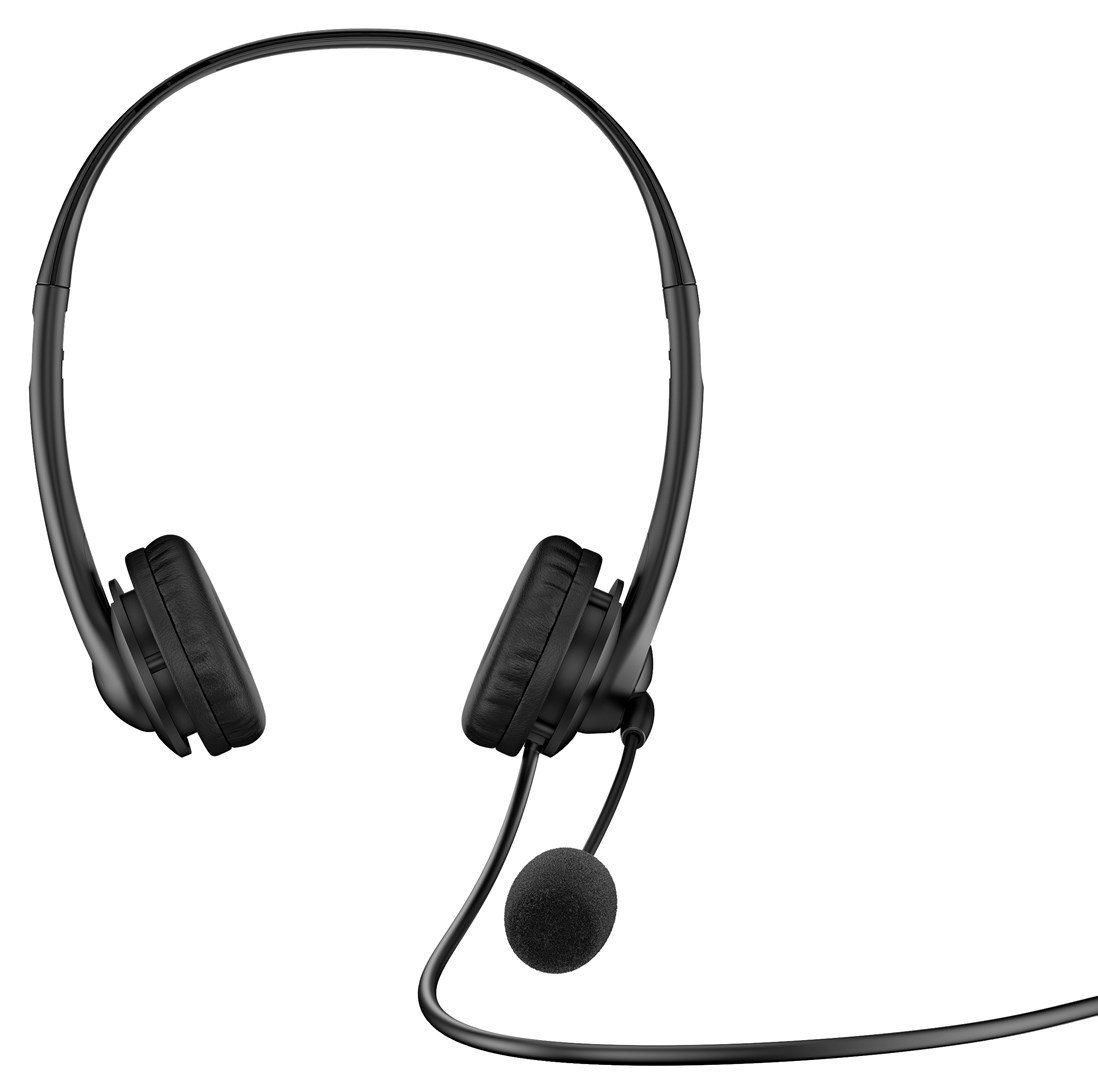 hp stereo usb headset g2 wired head band office call center black