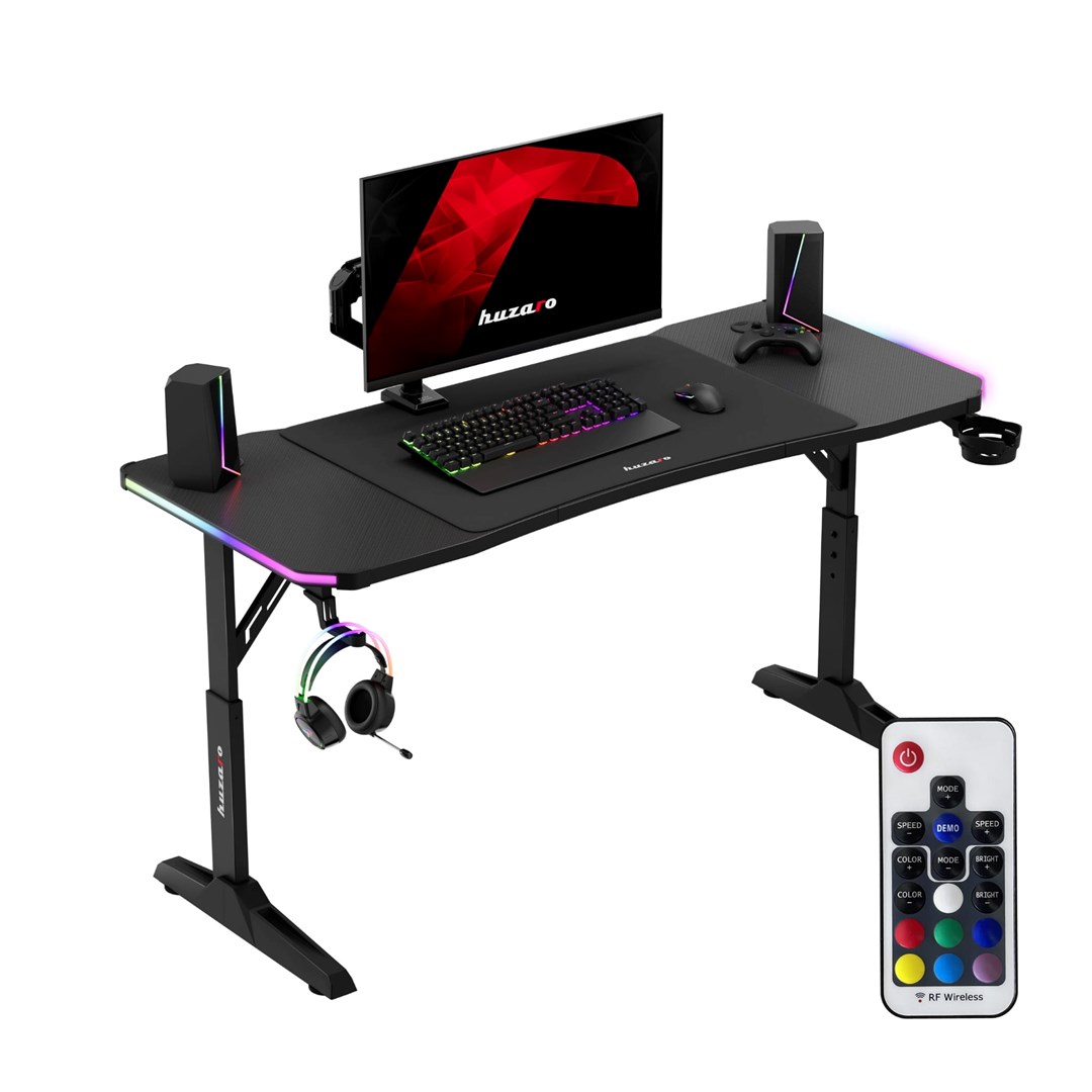 huzaro hero 3 6 rgb black gaming desk 2
