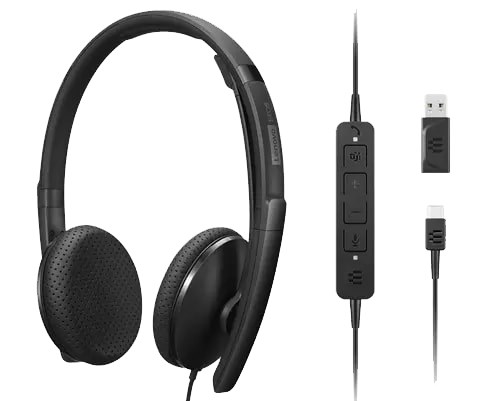 lenovo 4xd1m45626 headphones headset wired head band usb type c black