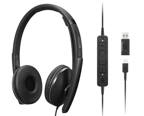 lenovo 4xd1m45627 headphones headset wired head band usb type c black