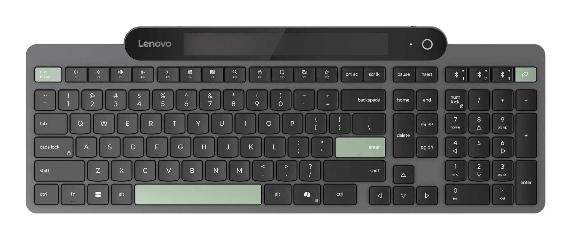 lenovo 4y41r69494 keyboard home office bluetooth us english black green