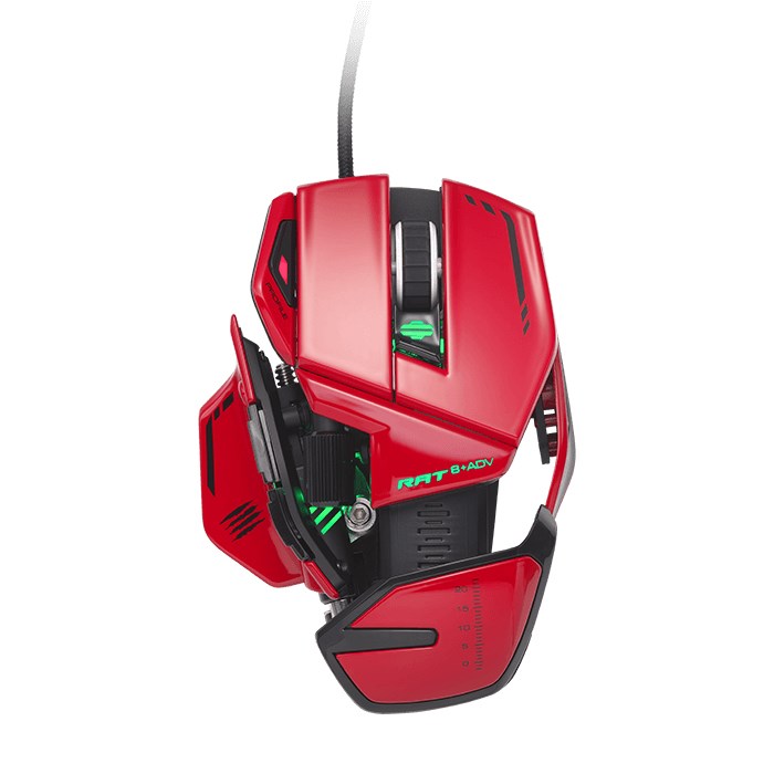 mad catz r a t 8 adv mouse right hand usb type a optical 20000 dpi 2