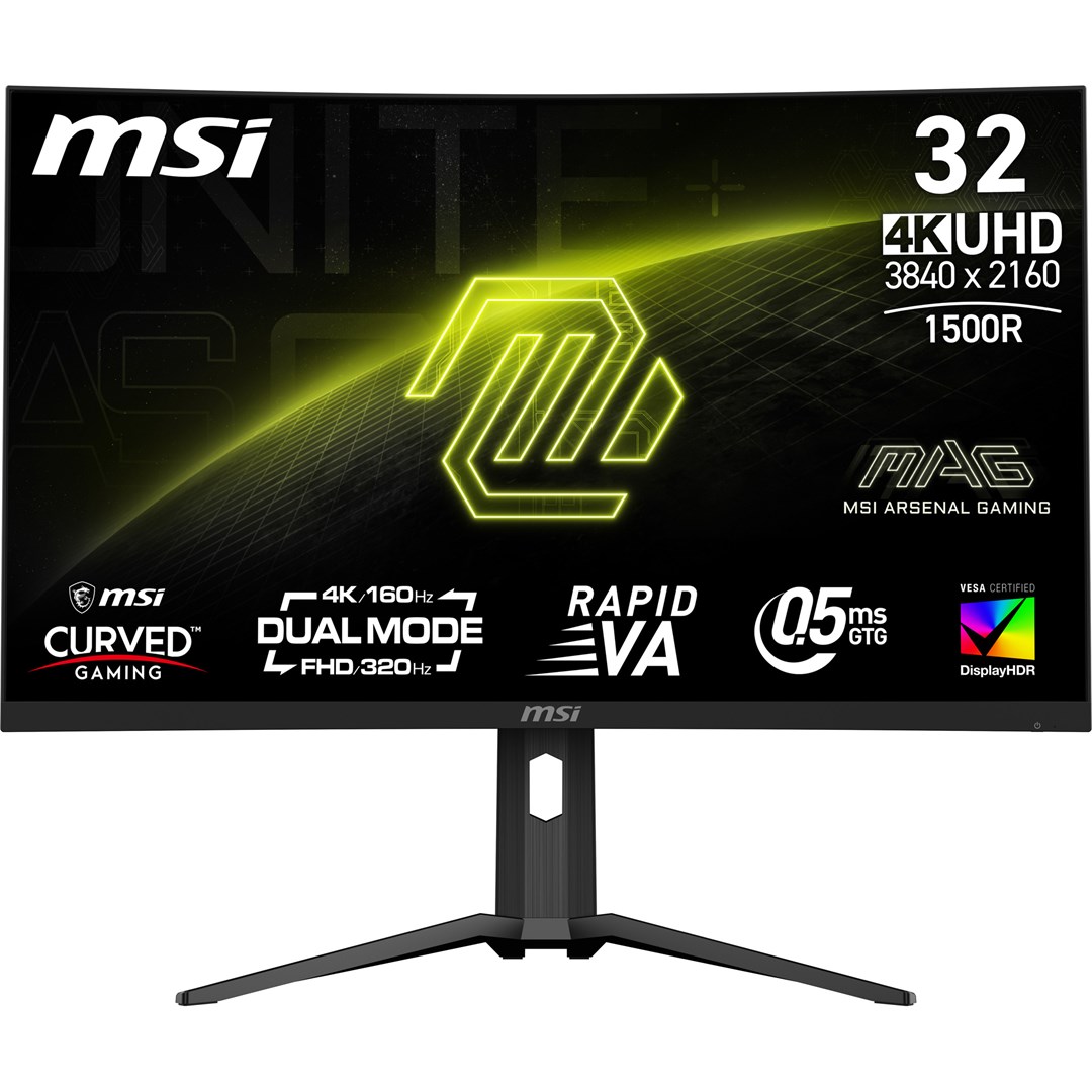 msi mag 321cupdf computer monitor 80 cm 31 5 3840 x 2160 pixels 4k ultra hd lcd black