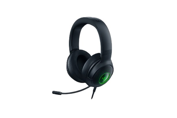 razer kraken v3 x rgb wired black wired gaming headphones refurbished black