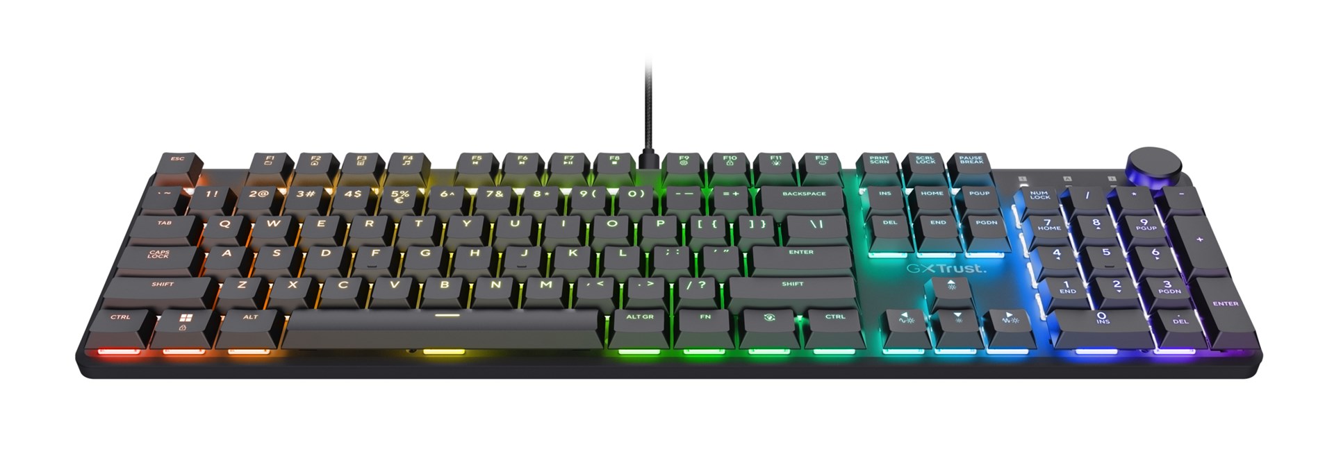 trust gxt 866 torix keyboard gaming usb qwerty us international black 3