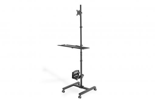 digitus mobile workstation with individual height adjustment da 90374