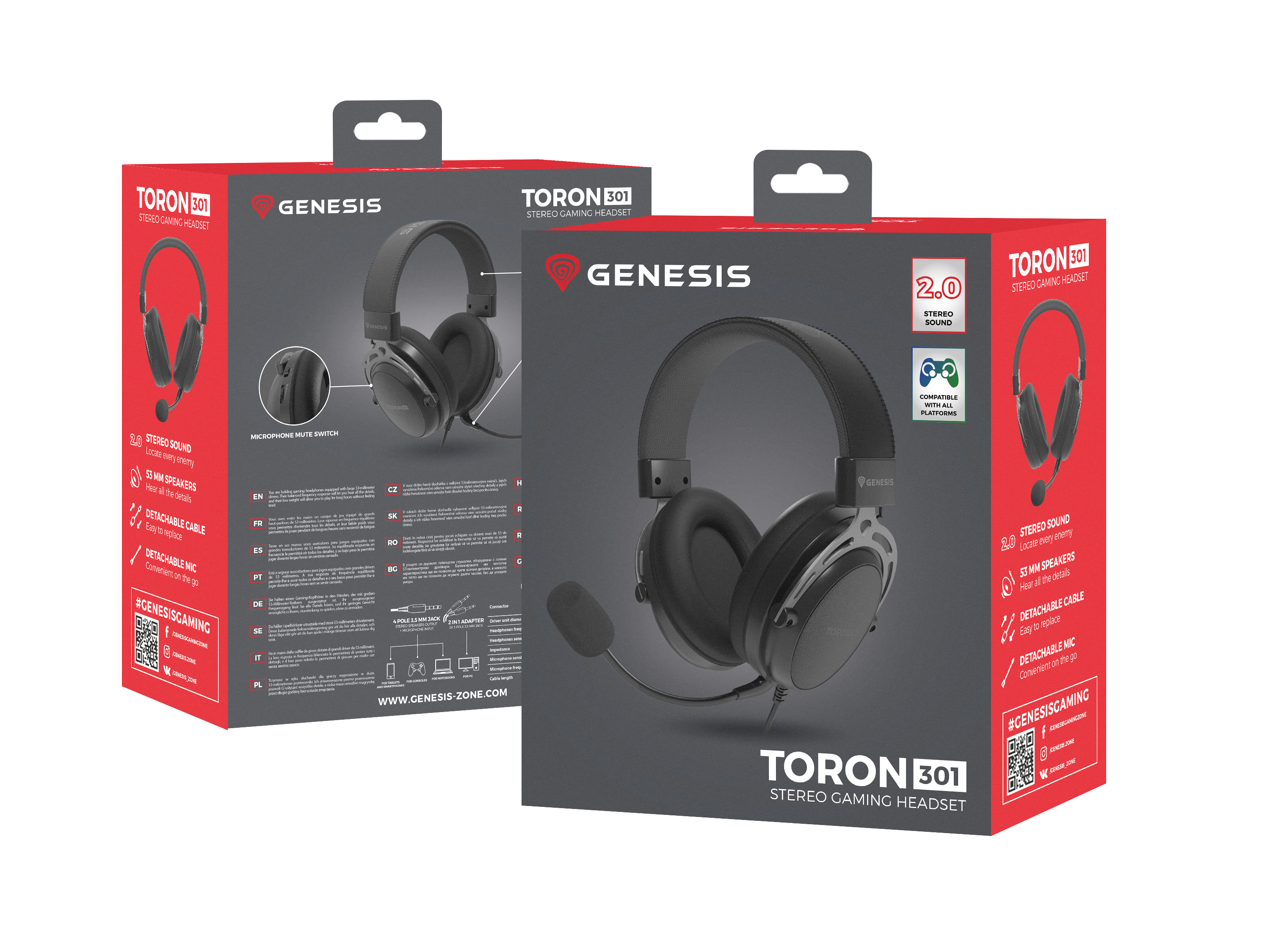 genesis gaming headset toron 301