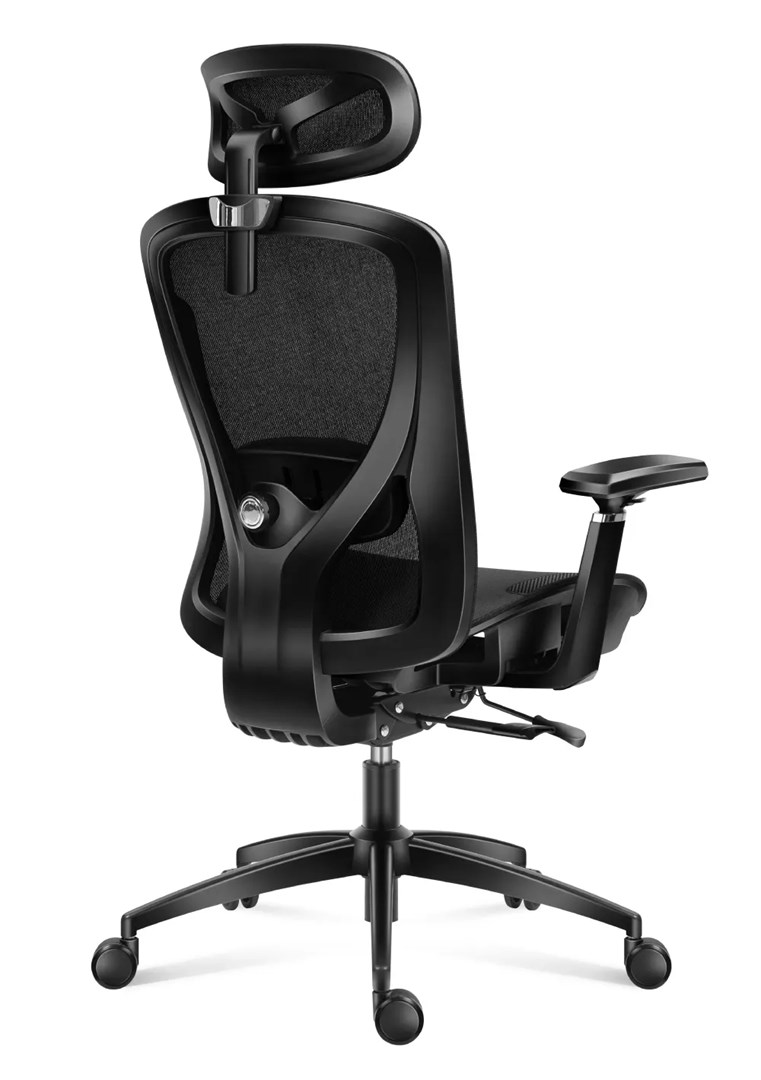 huzaro combat 7 3 black mesh gaming chair 3