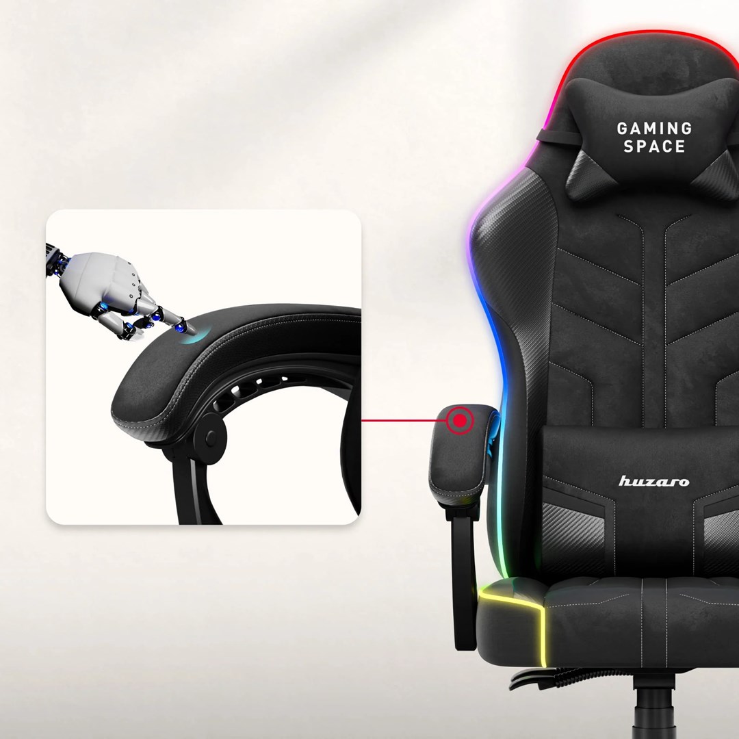 huzaro force 2 7 rgb black gaming chair 3