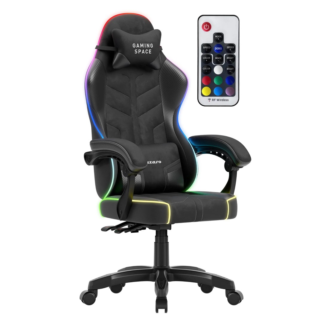 huzaro force 2 7 rgb black gaming chair