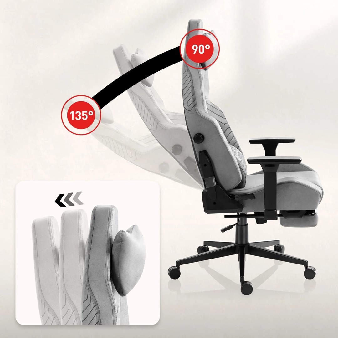 huzaro force 8 1 grey gaming chair 2