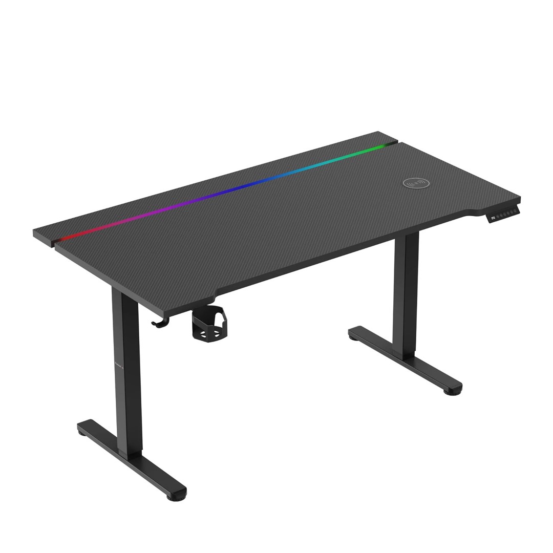 huzaro hero 8 7 rgb electric gaming desk black