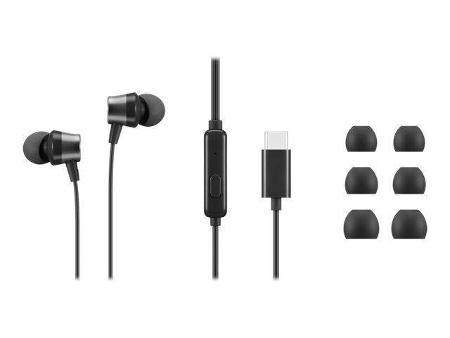 lenovo usb c wired in ear headphones with inline control 4xd1j77351