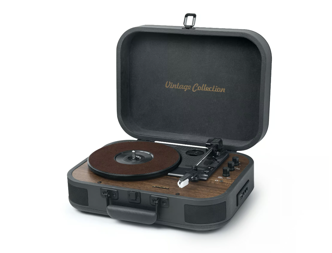 muse turntable stereo system with bluetooth out mt 207 dgb