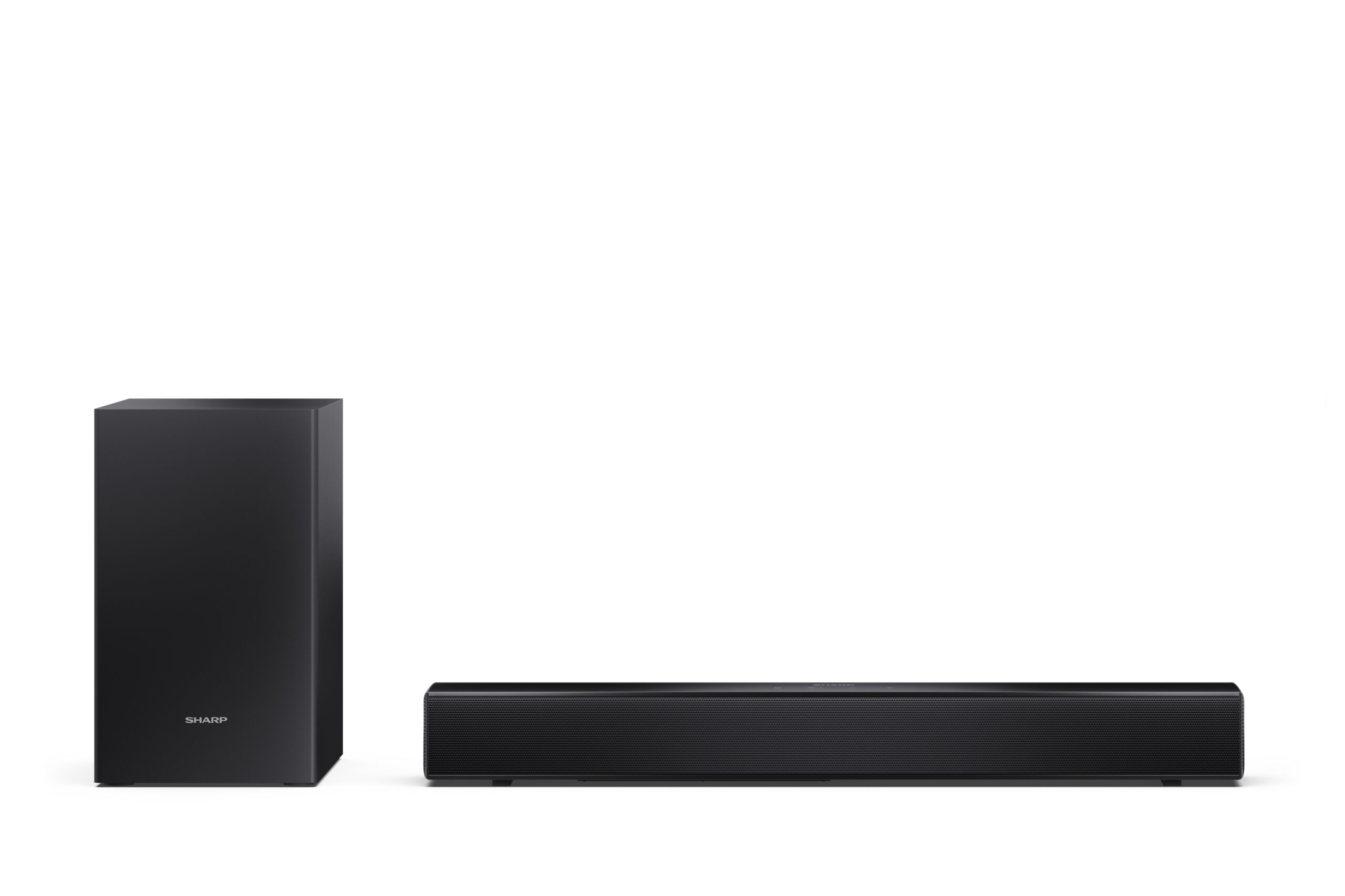 sharp compact 2 1 soundbar with wireless subwoofer ht sbw121