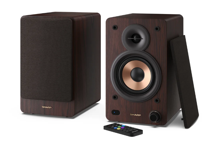 sharp speakers cp ss30br bookshelf