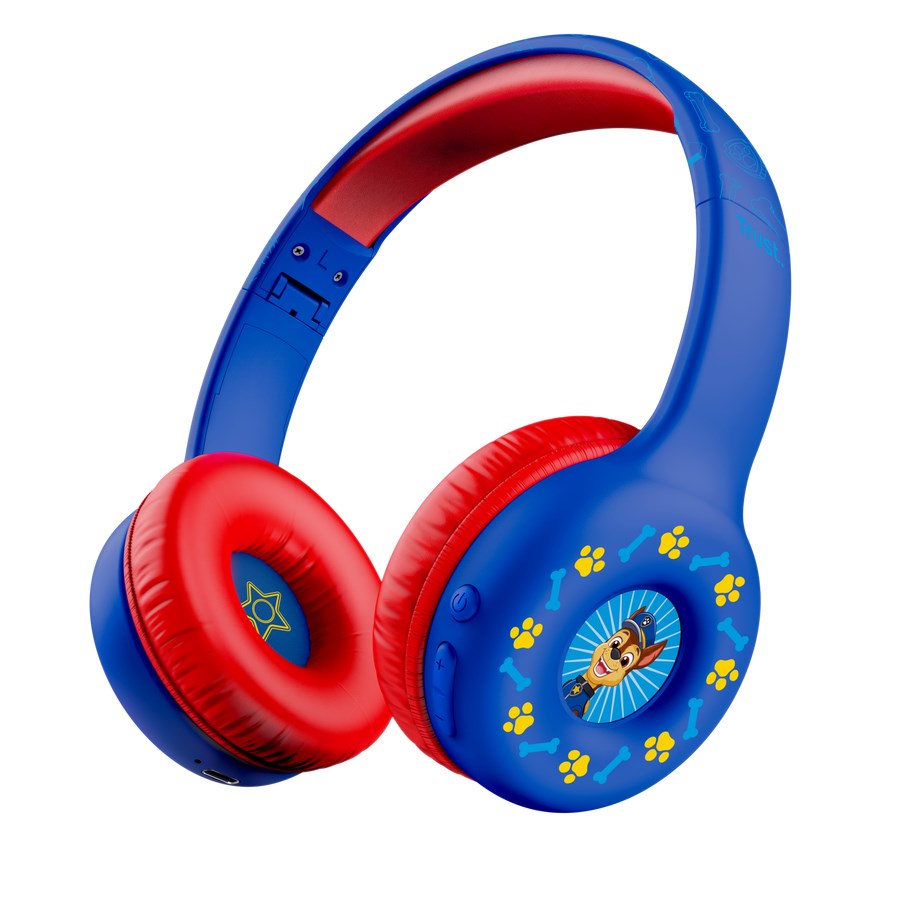 trust nouna wireless paw patrol childrens headphones blue