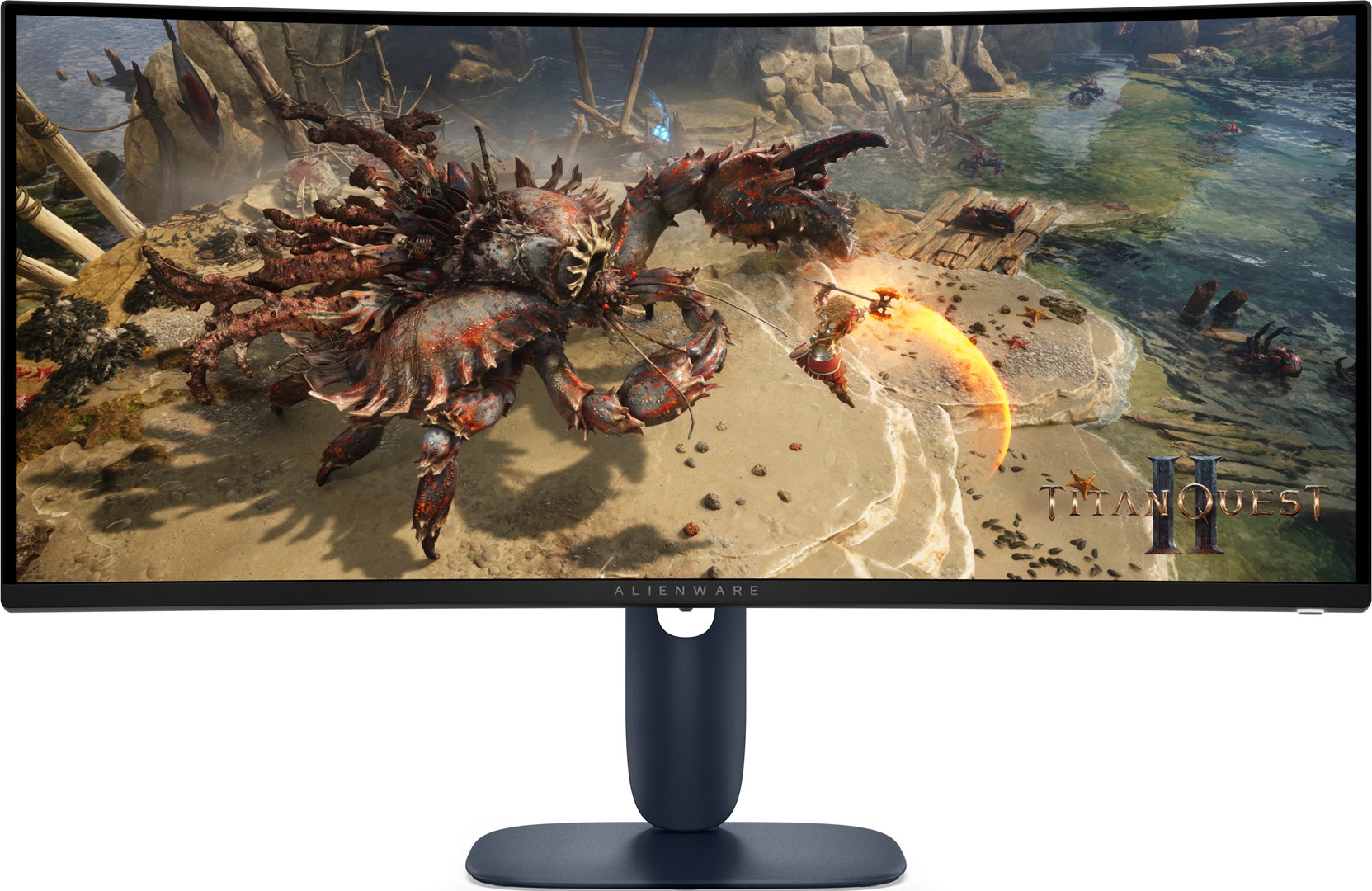 alienware aw3425dwm computer monitor 86 4 cm 34 3440 x 1440 pixels wide quad hd lcd black blue