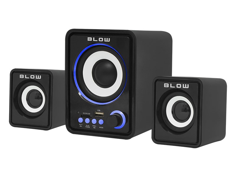 blow 66 377 loudspeaker 3 way 3 w black wireless