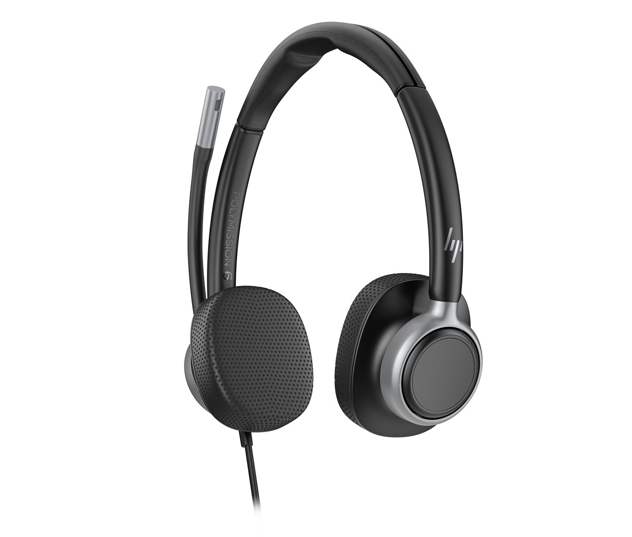 hp poly mission 625 stereo usb wired headset 2