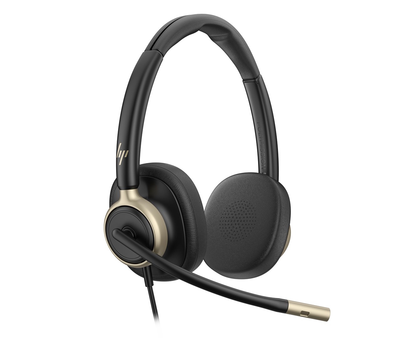 hp poly mission 825 stereo usb wired headset 3