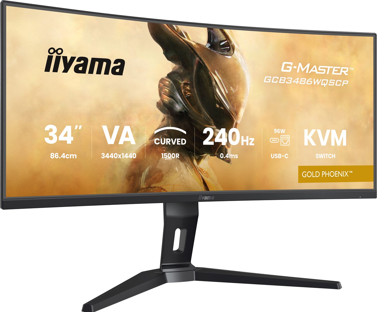 iiyama g master gcb3486wqscp b1 computer monitor 86 4 cm 34 3440 x 1440 pixels ultrawide quad hd black