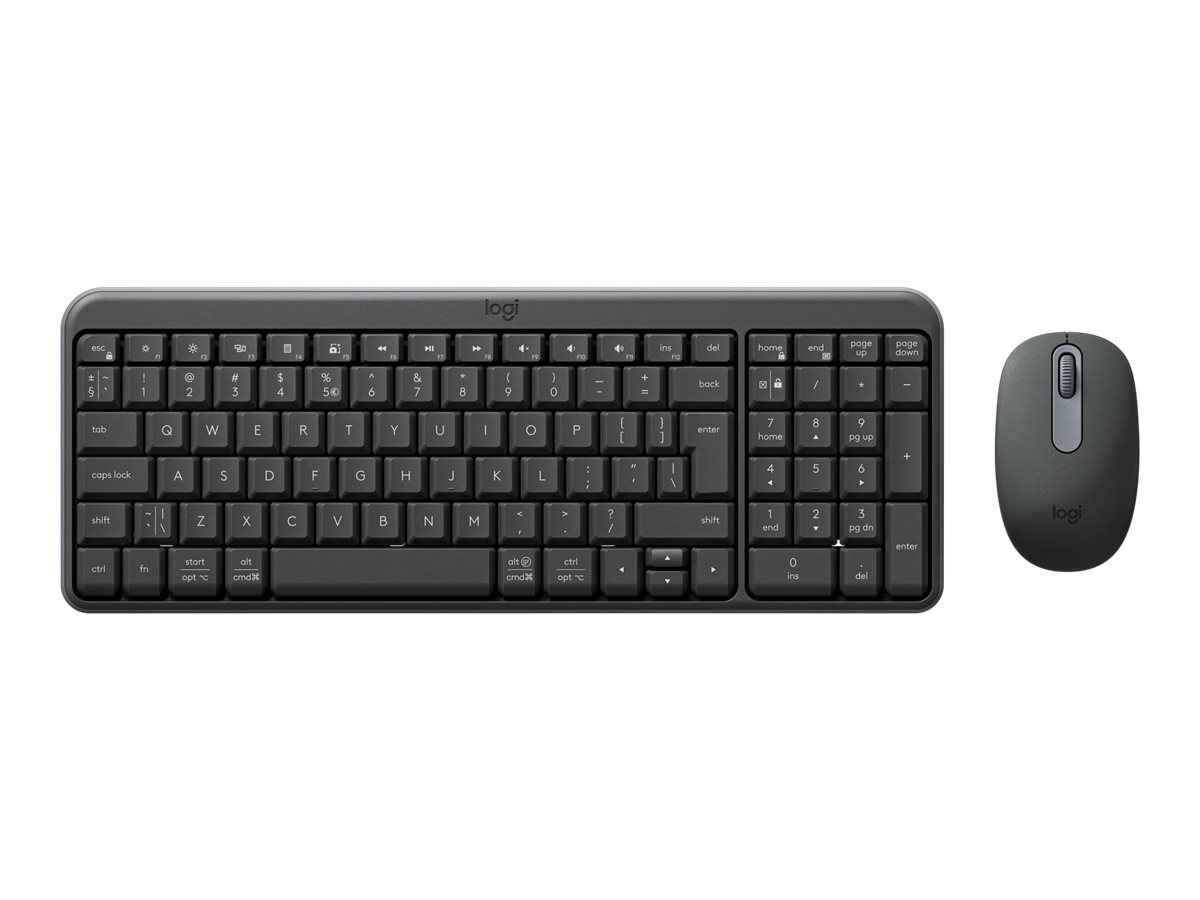 logitech wireless mk250 keyboard and mouse combo us int graphite