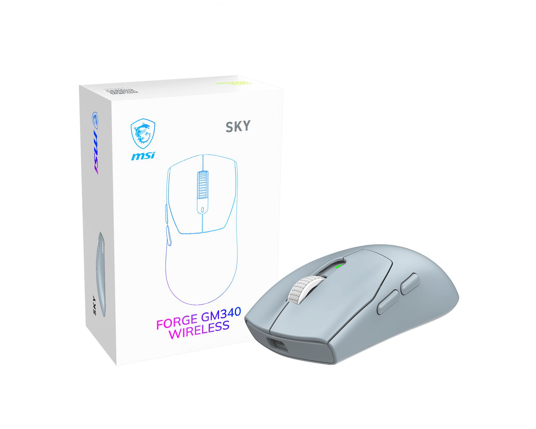 msi forge gm340 wireless sky